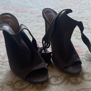 Aquazurra fringe heels